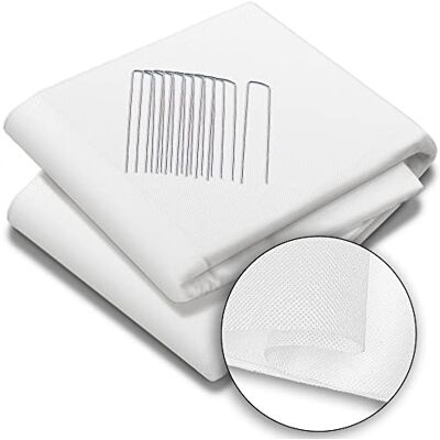 vounot ® Bâche de Protection Hivernale en Tissu Non-Tissé 50g/m² avec Piquets de Fixation Respirante et Résistante Protection Contre Le Gel pour Les Plantes Voile d’hivernage 1.5x10M - Publicité vounot ® Bâche de Protection Hivernale en Tissu Non-Tissé 50g/m² avec Piquets de Fixation Respirante et Résistante Protection Contre Le Gel pour Les Plantes Voile d’hivernage 1.5x10M - Publicité