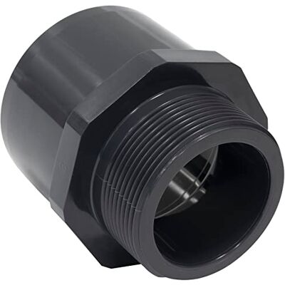 AERZETIX Raccord Pression/Réductions Double à Coller Ø63mm et Ø75mm Filetage Mâle 2" en Plastique PN 10 Connecteur pour Tuyaux - Publicité AERZETIX Raccord Pression/Réductions Double à Coller Ø63mm et Ø75mm Filetage Mâle 2" en Plastique PN 10 Connecteur pour Tuyaux - Publicité