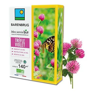 Barenbrug Trèfle Violet BIO Enrichit le Sol 500G - Publicité Barenbrug Trèfle Violet BIO Enrichit le Sol 500G - Publicité