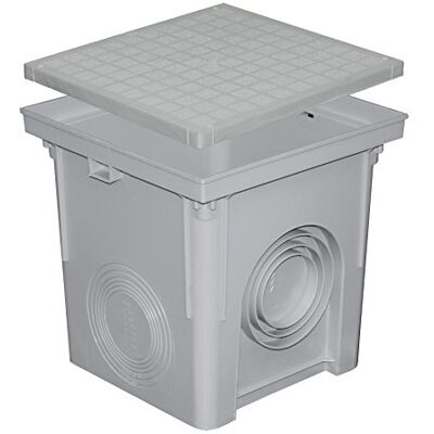 First Plast Regards PVC Regard polypropylène 300x300mm + couvercle pour descente eau pluviale Gris - - Publicité First Plast Regards PVC Regard polypropylène 300x300mm + couvercle pour descente eau pluviale Gris - - Publicité