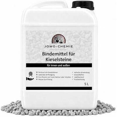 JOWO-CHEMIE Liant pour gravier / paillis (5 l) Liant pour gravier et paillis de toutes sortes Chemin de jardin et de pierre (5 l) - Publicité JOWO-CHEMIE Liant pour gravier / paillis (5 l) Liant pour gravier et paillis de toutes sortes Chemin de jardin et de pierre (5 l) - Publicité
