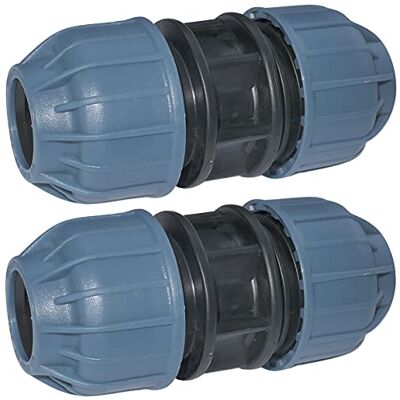AERZETIX Lot de 2 Manchons de Réparation à Compression Ø20mm 10 Bars pour Tuyau d'Eau en Polypropylène Connecteur Réparateur de Tuyau d'Arrosage et d'Irrigation - Publicité AERZETIX Lot de 2 Manchons de Réparation à Compression Ø20mm 10 Bars pour Tuyau d'Eau en Polypropylène Connecteur Réparateur de Tuyau d'Arrosage et d'Irrigation - Publicité