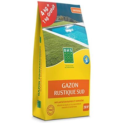 Bhs - Gazon Rustique Sud - sac de 5 kg - Semences gazon - Publicité Bhs - Gazon Rustique Sud - sac de 5 kg - Semences gazon - Publicité