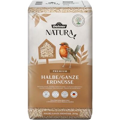 Dehner Natura Premium Nourriture pour Oiseaux Sauvages, arachides entières et Semi-entières, 20 kg - Publicité Dehner Natura Premium Nourriture pour Oiseaux Sauvages, arachides entières et Semi-entières, 20 kg - Publicité