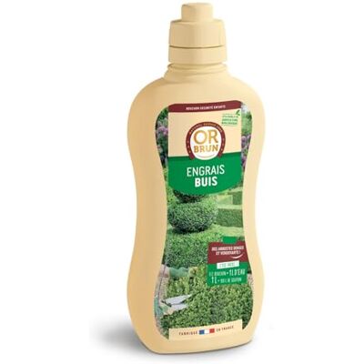 OR BRUN Engrais Buis Améliore Le Développement Racinaire 1L Renforce Le Buis & La Floraison Fabriqué En France Utilisable en Agriculture Biologique OBRECLBUIS1 - Publicité OR BRUN Engrais Buis Améliore Le Développement Racinaire 1L Renforce Le Buis & La Floraison Fabriqué En France Utilisable en Agriculture Biologique OBRECLBUIS1 - Publicité