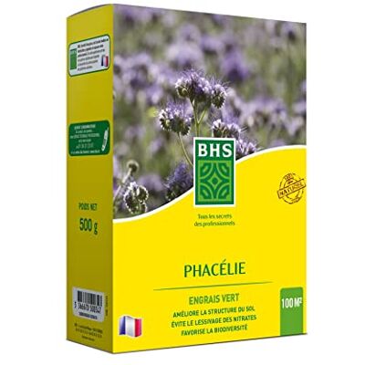 Phacélie - BHS - 500g - 100 m² - Mélange de graines - Publicité Phacélie - BHS - 500g - 100 m² - Mélange de graines - Publicité