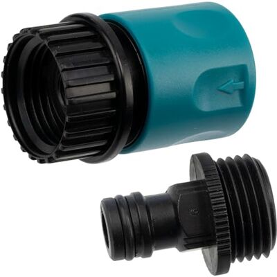 AERZETIX C77197 Ensemble kit de connecteur Adaptateur Rapide à Visser 3/4'' Filetage Femelle + raccord Rapide Nez de Robinet Filetage mâle 3/4" pour Tuyau d'arrosage en Plastique - Publicité AERZETIX C77197 Ensemble kit de connecteur Adaptateur Rapide à Visser 3/4'' Filetage Femelle + raccord Rapide Nez de Robinet Filetage mâle 3/4" pour Tuyau d'arrosage en Plastique - Publicité