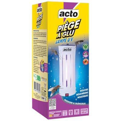 Acto Piège à glu Lampe u.v - Publicité Acto Piège à glu Lampe u.v - Publicité