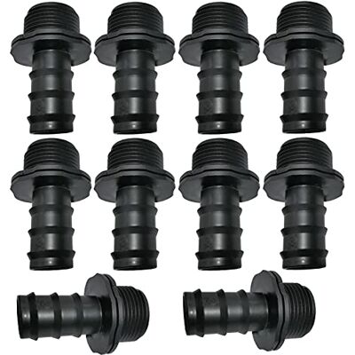 AERZETIX Lot de 10 Adaptateurs Raccords Mâles Cannelés Ø20mm x 3/4'' pour Tuyau Goutte à Goutte Filetage Externe Connecteur en Plastique pour Système d'Irrigation Arrosage - Publicité AERZETIX Lot de 10 Adaptateurs Raccords Mâles Cannelés Ø20mm x 3/4'' pour Tuyau Goutte à Goutte Filetage Externe Connecteur en Plastique pour Système d'Irrigation Arrosage - Publicité