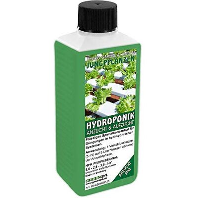GREEN24 Solution nutritive NPK Engrais complet pour herbes et légumes Pour jeunes plantes dans les systèmes hydroponiques et hydroponiques 250 ml Nutriments concentrés (culture de jeunes plantes) - Publicité GREEN24 Solution nutritive NPK Engrais complet pour herbes et légumes Pour jeunes plantes dans les systèmes hydroponiques et hydroponiques 250 ml Nutriments concentrés (culture de jeunes plantes) - Publicité
