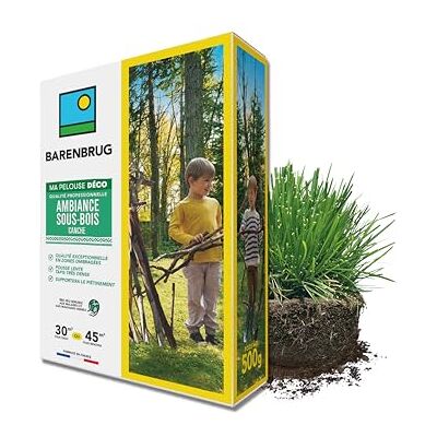 Barenbrug Pelouse Ambiance Sous-bois Canche Spécial Zones Ombragées Pousse Lente, Tapis Dense Tolérant Piétinement Peu Sensible Maladies et Mauvaises Herbes Fabriqué en France 500G - Publicité Barenbrug Pelouse Ambiance Sous-bois Canche Spécial Zones Ombragées Pousse Lente, Tapis Dense Tolérant Piétinement Peu Sensible Maladies et Mauvaises Herbes Fabriqué en France 500G - Publicité
