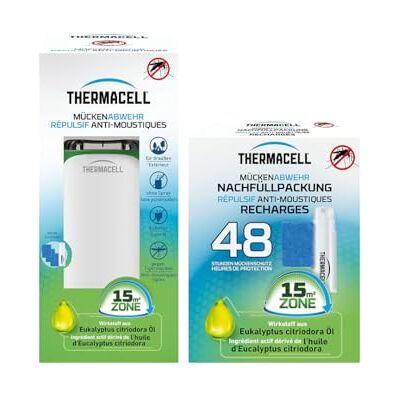 Thermacell Diffuseur Répulsif Anti Moustiques 15m² 60h Blanc - Publicité Thermacell Diffuseur Répulsif Anti Moustiques 15m² 60h Blanc - Publicité