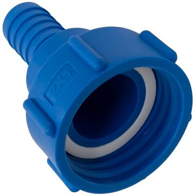 AERZETIX C73891 Raccord adaptateur femelle S60x6 mm vers embout cannelé 1'' pour cuve IBC-GRV en plastique couleur bleu réducteur réservoir d'eau arrosage - Publicité AERZETIX C73891 Raccord adaptateur femelle S60x6 mm vers embout cannelé 1'' pour cuve IBC-GRV en plastique couleur bleu réducteur réservoir d'eau arrosage - Publicité