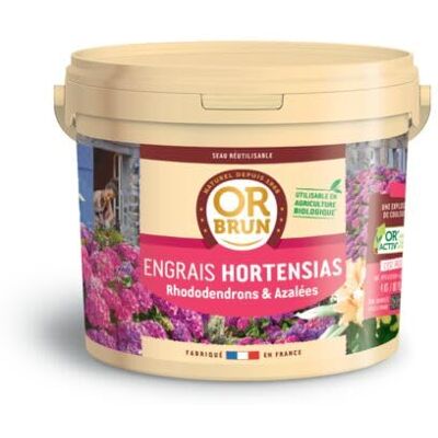 OR BRUN Engrais Hortensias Renforce Les Hortensias Seau 4L Renforce Les Hortensias Enrichit Les Fleurs Fabriqué En France Utilisable en Agriculture Biologique OBRECGHORTEN4 - Publicité OR BRUN Engrais Hortensias Renforce Les Hortensias Seau 4L Renforce Les Hortensias Enrichit Les Fleurs Fabriqué En France Utilisable en Agriculture Biologique OBRECGHORTEN4 - Publicité