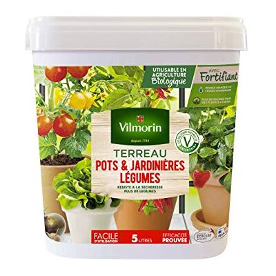 Vilmorin Terreau Potager, Jardinière Légumes en Seau 5L - Publicité Vilmorin Terreau Potager, Jardinière Légumes en Seau 5L - Publicité