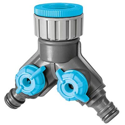 Cellfast Distributeur Double Raccord Tuyau d'Arrosage Branchement Régulation sans Paliers Robinet G3/4" G1 Idéal - Publicité Cellfast Distributeur Double Raccord Tuyau d'Arrosage Branchement Régulation sans Paliers Robinet G3/4" G1 Idéal - Publicité
