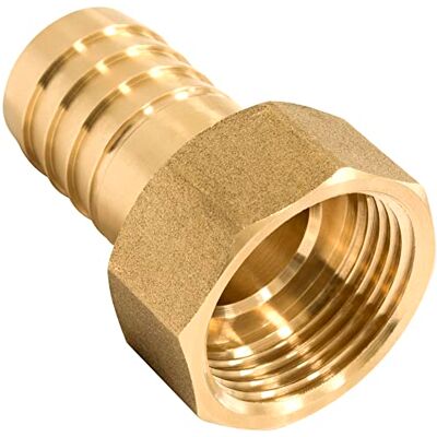 AERZETIX C67435 Raccord femelle cannelé 1" pour tuyau de Ø25 mm filetage interne pour clé 38 mm adaptateur connecteur système circuit d'irrigation arrosage pompe en laiton - Publicité AERZETIX C67435 Raccord femelle cannelé 1" pour tuyau de Ø25 mm filetage interne pour clé 38 mm adaptateur connecteur système circuit d'irrigation arrosage pompe en laiton - Publicité