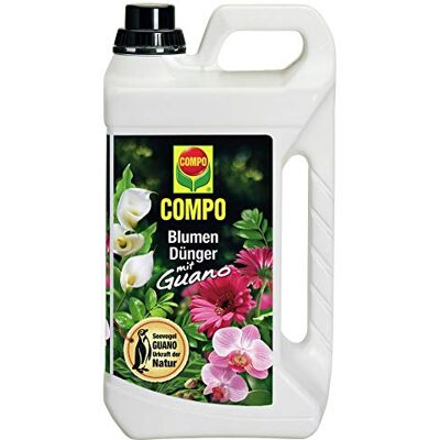 Compo Beiselen Engrais pour Fleurs avec Guano Liquide 5 l - Publicité Compo Beiselen Engrais pour Fleurs avec Guano Liquide 5 l - Publicité