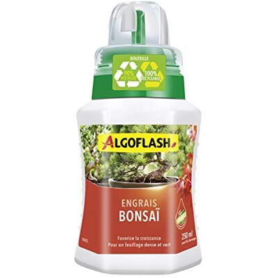 Algoflash Engrais Bonsaï, Bouchon Doseur Inclus, 250 ml, ALIBONZ250 - Publicité Algoflash Engrais Bonsaï, Bouchon Doseur Inclus, 250 ml, ALIBONZ250 - Publicité