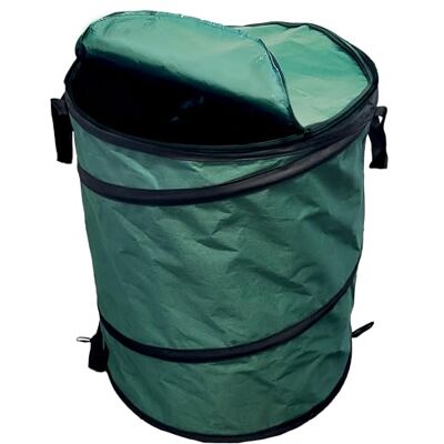 TENAX Garden Bag Plus 150L Sac de Jardin Pop-Up 55x66 cm Vert, Sac pour Feuilles et Déchets Verts en Tissu Oxford Imperméable, Autoportant Pliable avec Poignées, avec Couvercle et Fermeture Éclair - Publicité TENAX Garden Bag Plus 150L Sac de Jardin Pop-Up 55x66 cm Vert, Sac pour Feuilles et Déchets Verts en Tissu Oxford Imperméable, Autoportant Pliable avec Poignées, avec Couvercle et Fermeture Éclair - Publicité