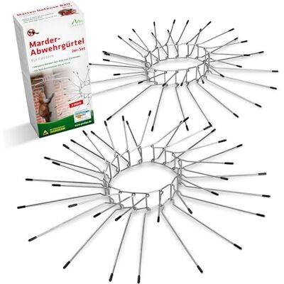 Gardigo 62364 Lot de 2 Ceintures Anti-martres pour tuyaux de Descente de 100 mm à Ø 120 mm I en Acier galvanisé pour gouttière et Arbre - Publicité Gardigo 62364 Lot de 2 Ceintures Anti-martres pour tuyaux de Descente de 100 mm à Ø 120 mm I en Acier galvanisé pour gouttière et Arbre - Publicité
