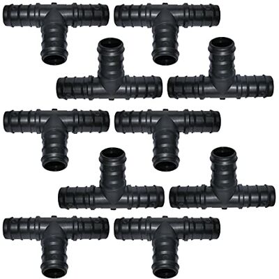 AERZETIX Lot de 10 Raccords Répartiteurs en T Ø25mm pour Tuyau d'Arrosage Jonction Cannelée en Plastique pour Système d'Irrigation Goutte à Goutte C48700 - Publicité AERZETIX Lot de 10 Raccords Répartiteurs en T Ø25mm pour Tuyau d'Arrosage Jonction Cannelée en Plastique pour Système d'Irrigation Goutte à Goutte C48700 - Publicité