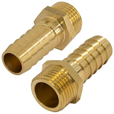 AERZETIX Lot de 2 Raccords Mâles Cannelés 1/2'' pour Tuyau de Ø16 mm Filetage Externe pour Clé 22 mm Adaptateur Connecteur Système Circuit d'Irrigation Arrosage Pompe en Laiton C67076 - Publicité AERZETIX Lot de 2 Raccords Mâles Cannelés 1/2'' pour Tuyau de Ø16 mm Filetage Externe pour Clé 22 mm Adaptateur Connecteur Système Circuit d'Irrigation Arrosage Pompe en Laiton C67076 - Publicité