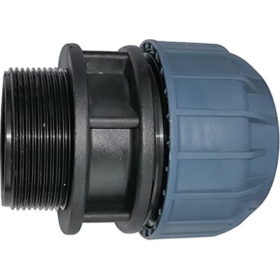 AERZETIX Manchon Adaptateur Fileté Réducteur de Compression Droit Raccord Filetage Mâle 2" pour Tuyau d'Eau Ø50mm en Polypropylène Connecteur Réparateur - Publicité AERZETIX Manchon Adaptateur Fileté Réducteur de Compression Droit Raccord Filetage Mâle 2" pour Tuyau d'Eau Ø50mm en Polypropylène Connecteur Réparateur - Publicité