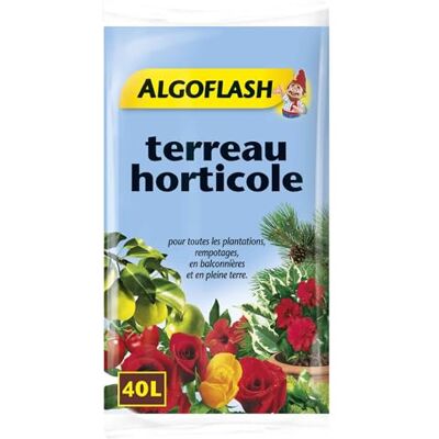 Algoflash Terreau horticole 40 litres - Publicité Algoflash Terreau horticole 40 litres - Publicité