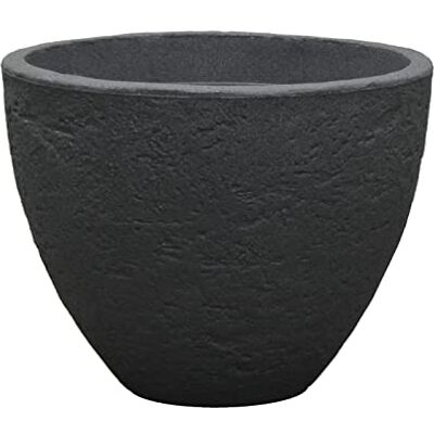 Dehner Pot de Fleurs en Plastique Anthracite 50 cm Hauteur env. 39 cm - Publicité Dehner Pot de Fleurs en Plastique Anthracite 50 cm Hauteur env. 39 cm - Publicité