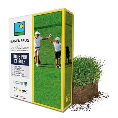 Barenbrug Gazon Ligue Pro et Golf pour Terrains de Compétition Esthétisme, Performance Fin, Dense, Solide Variétés Autorégénérantes Limitant Plantes Indésirables Fabriqué en France 1KG - Publicité Barenbrug Gazon Ligue Pro et Golf pour Terrains de Compétition Esthétisme, Performance Fin, Dense, Solide Variétés Autorégénérantes Limitant Plantes Indésirables Fabriqué en France 1KG - Publicité