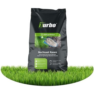 TURBOGRUEN turbogrün® Semences gazon regarnissage 3 kg pour 150 m² - Publicité TURBOGRUEN turbogrün® Semences gazon regarnissage 3 kg pour 150 m² - Publicité