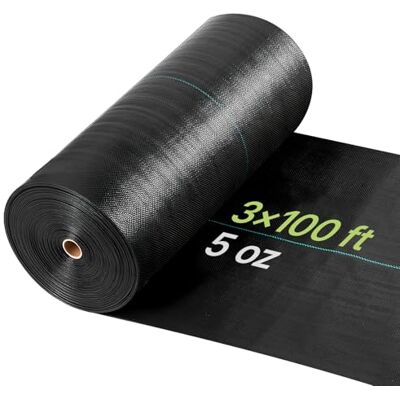 VEVOR Toile de Paillage 0,9x30,5 m Bâche Anti Mauvaise Herbe 168 g/m² Géotextile Anti Repousse Tissé PP pour Protection Contre Mauvaises Herbes, Couverture Sol, Jardin, Potager, Parterres Fleurs, Noir - Publicité VEVOR Toile de Paillage 0,9x30,5 m Bâche Anti Mauvaise Herbe 168 g/m² Géotextile Anti Repousse Tissé PP pour Protection Contre Mauvaises Herbes, Couverture Sol, Jardin, Potager, Parterres Fleurs, Noir - Publicité