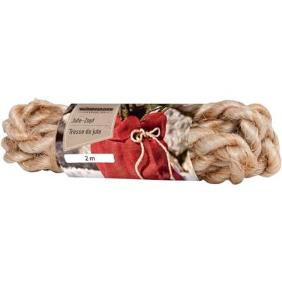 Windhager Tresse de Jute ECO, Cordelette de Jute, cordelette de Jardin, cordelette de décoration, cordelette de Bricolage, 12 mm x 2 m, 06599 - Publicité Windhager Tresse de Jute ECO, Cordelette de Jute, cordelette de Jardin, cordelette de décoration, cordelette de Bricolage, 12 mm x 2 m, 06599 - Publicité