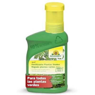 Neudorff Azet Engrais Plantes Vertes – Engrais liquide pour une croissance vigoureuse et des feuilles d’un vert intense, pour toutes les plantes vertes, 250 ml - Publicité Neudorff Azet Engrais Plantes Vertes – Engrais liquide pour une croissance vigoureuse et des feuilles d’un vert intense, pour toutes les plantes vertes, 250 ml - Publicité