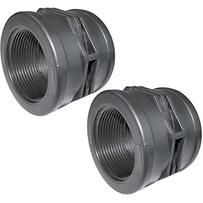 AERZETIX Lot de 2 Manchons Pression 1 1/2'' Femelle/Femelle à Visser en Plastique PN 6 Bars Raccord Pression pour Tuyau - Publicité AERZETIX Lot de 2 Manchons Pression 1 1/2'' Femelle/Femelle à Visser en Plastique PN 6 Bars Raccord Pression pour Tuyau - Publicité