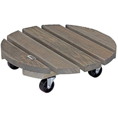 WAGNER Support à roulettes pour Pot de Fleur Vintage Ø 38 x 10,5 cm I intérieur + extérieur I en Bois Massif antidérapant certifié FSC®, Vintage I Capacité de Charge 150 kg I Made in EU 20086501 - Publicité WAGNER Support à roulettes pour Pot de Fleur Vintage Ø 38 x 10,5 cm I intérieur + extérieur I en Bois Massif antidérapant certifié FSC®, Vintage I Capacité de Charge 150 kg I Made in EU 20086501 - Publicité