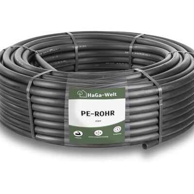 HaGa Tube PE noir 16mm x 1mm en longueur de 5m pour les systèmes d'irrigation dans le jardin conduite d'eau en plastique pour le système Sprinkler & l'irrigation automatique - Publicité HaGa Tube PE noir 16mm x 1mm en longueur de 5m pour les systèmes d'irrigation dans le jardin conduite d'eau en plastique pour le système Sprinkler & l'irrigation automatique - Publicité