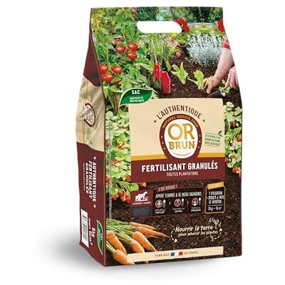 OR BRUN Authentique Fertilisant Granulés 8 kg Nourrissez Vos Plantes naturellement - Publicité OR BRUN Authentique Fertilisant Granulés 8 kg Nourrissez Vos Plantes naturellement - Publicité