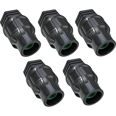 AERZETIX Lot de 5 Bouchons Fin de Ligne pour Tuyau Ø16mm en Plastique Embout Capuchons Obturateurs pour Système d'Irrigation/Arrosage Raccord à Compression - Publicité AERZETIX Lot de 5 Bouchons Fin de Ligne pour Tuyau Ø16mm en Plastique Embout Capuchons Obturateurs pour Système d'Irrigation/Arrosage Raccord à Compression - Publicité