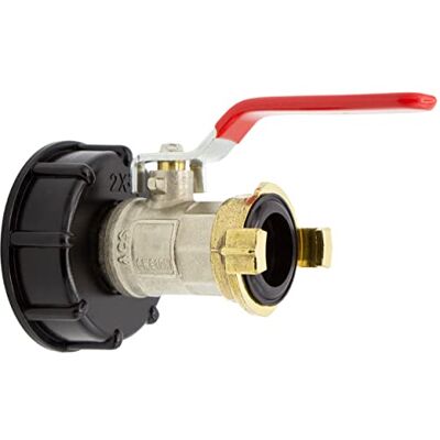 VARIOSAN Vanne à sphère IBC avec raccord rapide 16126, 3/4", S60x6, laiton, système Geka - Publicité VARIOSAN Vanne à sphère IBC avec raccord rapide 16126, 3/4", S60x6, laiton, système Geka - Publicité