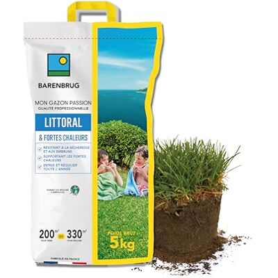 Barenbrug Gazon Littoral & Fortes Chaleurs Résistant Sécheresse 5KG - Publicité Barenbrug Gazon Littoral & Fortes Chaleurs Résistant Sécheresse 5KG - Publicité