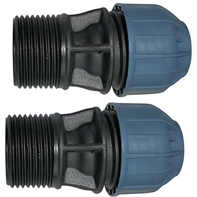AERZETIX Lot de 2 Manchon Adaptateur Fileté Réducteur de Compression Droit Raccord Filetage Mâle 1" pour Tuyau d'Eau Ø20mm en Polypropylène Connecteur Réparateur - Publicité AERZETIX Lot de 2 Manchon Adaptateur Fileté Réducteur de Compression Droit Raccord Filetage Mâle 1" pour Tuyau d'Eau Ø20mm en Polypropylène Connecteur Réparateur - Publicité
