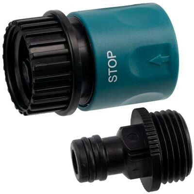 AERZETIX C77198 Kit Connecteur Adaptateur Rapide 3/4" avec Arrêt d'eau - Publicité AERZETIX C77198 Kit Connecteur Adaptateur Rapide 3/4" avec Arrêt d'eau - Publicité