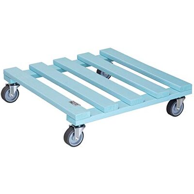 WAGNER Support à roulettes pour pot de fleur AQUA SPLASH 38 x 38 x 9,5 cm I intérieur + extérieur I Roule pot en bois massif certifié FSC®, turquoise I Capacité de charge 120 kg I Made in EU- 20041301 - Publicité WAGNER Support à roulettes pour pot de fleur AQUA SPLASH 38 x 38 x 9,5 cm I intérieur + extérieur I Roule pot en bois massif certifié FSC®, turquoise I Capacité de charge 120 kg I Made in EU- 20041301 - Publicité