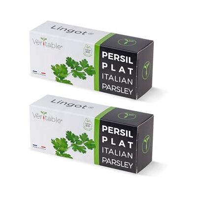 Véritable Pack de 2 Lingots Persil plat BIO Compatible Potager d'Intérieur ® et Exky® Recharge prête à l'emploi Substrat avec Graines Intégrées… - Publicité Véritable Pack de 2 Lingots Persil plat BIO Compatible Potager d'Intérieur ® et Exky® Recharge prête à l'emploi Substrat avec Graines Intégrées… - Publicité