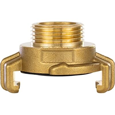 POPPSTAR Raccord rapide en laiton 3/4 pouce filetage mâle (filetage G 3/4" vers raccord à griffes) - Publicité POPPSTAR Raccord rapide en laiton 3/4 pouce filetage mâle (filetage G 3/4" vers raccord à griffes) - Publicité