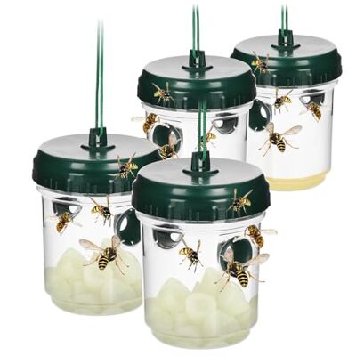 com-four ® 4 pièges à guêpes sans Mise à Mort, Solution Naturelle - Publicité com-four ® 4 pièges à guêpes sans Mise à Mort, Solution Naturelle - Publicité
