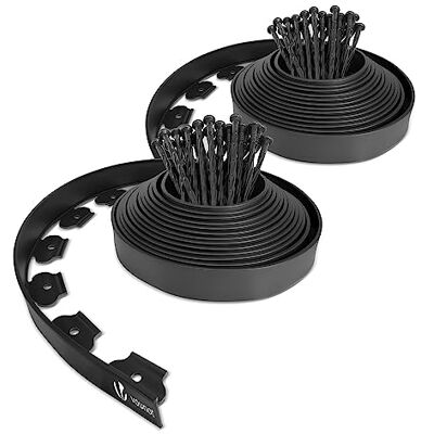 vounot ® Bordure de Jardin en Plastique 20 mètres avec 60 Piquets d'ancrage Bordurette de Pelouse Flexible Bordure de Gazon avec piquets Solides Idée de Jardin Hauteur 50mm, Epaisseur 4mm Noir - Publicité vounot ® Bordure de Jardin en Plastique 20 mètres avec 60 Piquets d'ancrage Bordurette de Pelouse Flexible Bordure de Gazon avec piquets Solides Idée de Jardin Hauteur 50mm, Epaisseur 4mm Noir - Publicité