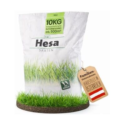Hesa RSM 7.4 Graines de gazon ombragé, 10 kg pour environ 500 m², graines de gazon de qualité professionnelle pour l'ombre et la mi-ombre, graines de gazon pour surfaces ombragées et post-semis - Publicité Hesa RSM 7.4 Graines de gazon ombragé, 10 kg pour environ 500 m², graines de gazon de qualité professionnelle pour l'ombre et la mi-ombre, graines de gazon pour surfaces ombragées et post-semis - Publicité